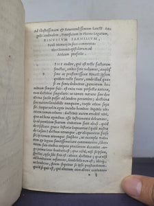 In Epistolas Ciceronis ad Atticum, Pauli Manutii commentaries; Bound With; Pauli Manutii Commentarius In epistolas M. Tullii Ciceronis ad M. Iunium Brutum &amp; ad Q. Ciceronem fratrem, 1553/1557