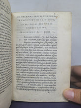 Load image into Gallery viewer, In Epistolas Ciceronis ad Atticum, Pauli Manutii commentaries; Bound With; Pauli Manutii Commentarius In epistolas M. Tullii Ciceronis ad M. Iunium Brutum &amp; ad Q. Ciceronem fratrem, 1553/1557