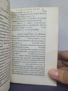 In Epistolas Ciceronis ad Atticum, Pauli Manutii commentaries; Bound With; Pauli Manutii Commentarius In epistolas M. Tullii Ciceronis ad M. Iunium Brutum &amp; ad Q. Ciceronem fratrem, 1553/1557