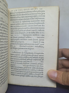 In Epistolas Ciceronis ad Atticum, Pauli Manutii commentaries; Bound With; Pauli Manutii Commentarius In epistolas M. Tullii Ciceronis ad M. Iunium Brutum &amp; ad Q. Ciceronem fratrem, 1553/1557