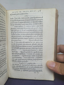 In Epistolas Ciceronis ad Atticum, Pauli Manutii commentaries; Bound With; Pauli Manutii Commentarius In epistolas M. Tullii Ciceronis ad M. Iunium Brutum &amp; ad Q. Ciceronem fratrem, 1553/1557