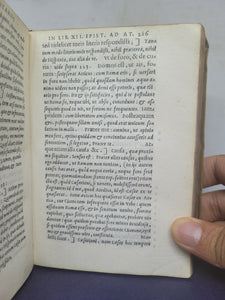 In Epistolas Ciceronis ad Atticum, Pauli Manutii commentaries; Bound With; Pauli Manutii Commentarius In epistolas M. Tullii Ciceronis ad M. Iunium Brutum &amp; ad Q. Ciceronem fratrem, 1553/1557