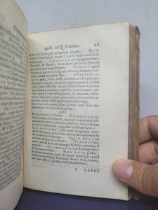 In Epistolas Ciceronis ad Atticum, Pauli Manutii commentaries; Bound With; Pauli Manutii Commentarius In epistolas M. Tullii Ciceronis ad M. Iunium Brutum &amp; ad Q. Ciceronem fratrem, 1553/1557