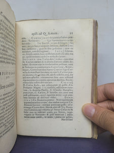 In Epistolas Ciceronis ad Atticum, Pauli Manutii commentaries; Bound With; Pauli Manutii Commentarius In epistolas M. Tullii Ciceronis ad M. Iunium Brutum &amp; ad Q. Ciceronem fratrem, 1553/1557