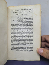 Load image into Gallery viewer, Auli Gellii Noctium Atticarum Libri Undeuiginti, 1515