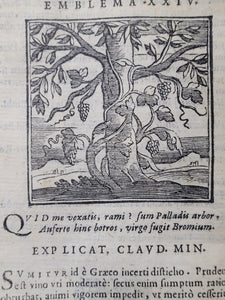 Emblemata V. Cl. Andreae Alciati: cu[m] imaginibus plerisque restitutis ad mentem auctoris, 1618