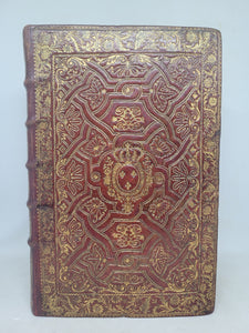 L'Office de la Semaine Sainte, à l'usage de la Maison du Roi. Imprimé par exprès commandement de Sa Majesté, 1743. Arms of King Louis XV. Fanfare Binding Attributable to Antoine Michel Padeloup