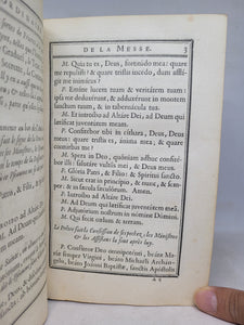 L'Office de la Semaine Sainte, à l'usage de la Maison du Roi. Imprimé par exprès commandement de Sa Majesté, 1743. Arms of King Louis XV. Fanfare Binding Attributable to Antoine Michel Padeloup