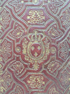 L'Office de la Semaine Sainte, à l'usage de la Maison du Roi. Imprimé par exprès commandement de Sa Majesté, 1743. Arms of King Louis XV. Fanfare Binding Attributable to Antoine Michel Padeloup