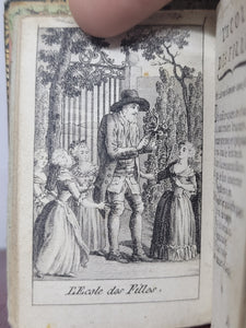 Le Protee Complaisant, 1789. Extremely Scarce Miniature Almanac with Mirror and Bellows Bound In. No Copies Recorded on Worldcat