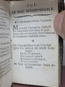 Le Protee Complaisant, 1789. Extremely Scarce Miniature Almanac with Mirror and Bellows Bound In. No Copies Recorded on Worldcat