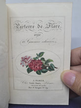 Load image into Gallery viewer, Le Parterre de Flore, 1820. Scarce Miniature Book Bound in a Silk Cartonnage Binding