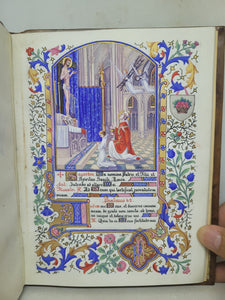 Ordo Missae, 1923. Sumptuously Bound and Beautiful Modern Illuminated Manuscript on Vellum, with Two Full Page Miniatures, and Three Smaller Miniatures