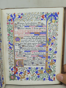 Ordo Missae, 1923. Sumptuously Bound and Beautiful Modern Illuminated Manuscript on Vellum, with Two Full Page Miniatures, and Three Smaller Miniatures