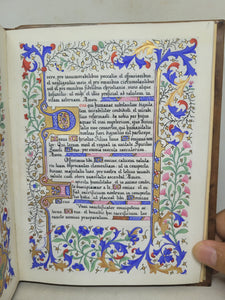 Ordo Missae, 1923. Sumptuously Bound and Beautiful Modern Illuminated Manuscript on Vellum, with Two Full Page Miniatures, and Three Smaller Miniatures