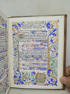 Ordo Missae, 1923. Sumptuously Bound and Beautiful Modern Illuminated Manuscript on Vellum, with Two Full Page Miniatures, and Three Smaller Miniatures