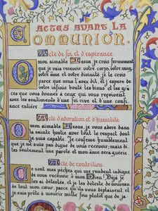 Ordo Missae, 1923. Sumptuously Bound and Beautiful Modern Illuminated Manuscript on Vellum, with Two Full Page Miniatures, and Three Smaller Miniatures