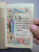 Load image into Gallery viewer, Actes Et Prieres Pour La Communion. Modern Illuminated Calligraphic Manuscript with Two Full Page Miniatures, 1897