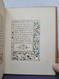 Actes Et Prieres Pour La Communion. Modern Illuminated Calligraphic Manuscript with Two Full Page Miniatures, 1897