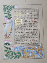 Load image into Gallery viewer, Actes Et Prieres Pour La Communion. Modern Illuminated Calligraphic Manuscript with Two Full Page Miniatures, 1897