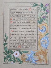 Load image into Gallery viewer, Actes Et Prieres Pour La Communion. Modern Illuminated Calligraphic Manuscript with Two Full Page Miniatures, 1897