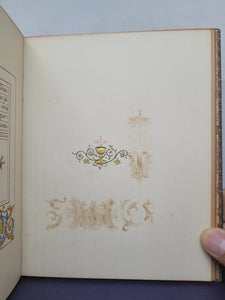 Actes Et Prieres Pour La Communion. Modern Illuminated Calligraphic Manuscript with Two Full Page Miniatures, 1897