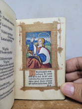 Load image into Gallery viewer, Ces Presentes Heures a l&#39;Usaige de Romme, 1520. Extremely Scarce Illuminated Books of Hours Printed on Vellum, With 9 Large Miniatures, and 6 Smaller Figures. Extremely Scarce, No Recorded Copies on USTC