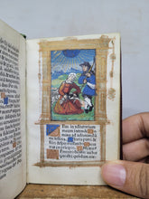 Load image into Gallery viewer, Ces Presentes Heures a l&#39;Usaige de Romme, 1520. Extremely Scarce Illuminated Books of Hours Printed on Vellum, With 9 Large Miniatures, and 6 Smaller Figures. Extremely Scarce, No Recorded Copies on USTC