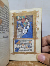 Load image into Gallery viewer, Ces Presentes Heures a l&#39;Usaige de Romme, 1520. Extremely Scarce Illuminated Books of Hours Printed on Vellum, With 9 Large Miniatures, and 6 Smaller Figures. Extremely Scarce, No Recorded Copies on USTC