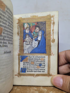 Ces Presentes Heures a l'Usaige de Romme, 1520. Extremely Scarce Illuminated Books of Hours Printed on Vellum, With 9 Large Miniatures, and 6 Smaller Figures. Extremely Scarce, No Recorded Copies on USTC