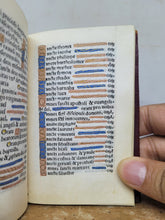 Load image into Gallery viewer, Ces Presentes Heures a l&#39;Usaige de Romme, 1520. Extremely Scarce Illuminated Books of Hours Printed on Vellum, With 9 Large Miniatures, and 6 Smaller Figures. Extremely Scarce, No Recorded Copies on USTC