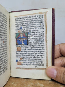 Ces Presentes Heures a l'Usaige de Romme, 1520. Extremely Scarce Illuminated Books of Hours Printed on Vellum, With 9 Large Miniatures, and 6 Smaller Figures. Extremely Scarce, No Recorded Copies on USTC