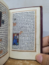 Load image into Gallery viewer, Ces Presentes Heures a l&#39;Usaige de Romme, 1520. Extremely Scarce Illuminated Books of Hours Printed on Vellum, With 9 Large Miniatures, and 6 Smaller Figures. Extremely Scarce, No Recorded Copies on USTC