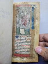 Load image into Gallery viewer, Hore itemerate dei genitricis virginis marie, secundum vsum ecclesie Romane  totaliter , 1511. Extremely Scarce Illuminated Books of Hours Printed on Vellum in Oblong Format, With 4 Large Miniatures, 5 Smaller Figures