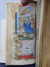 Load image into Gallery viewer, Hore itemerate dei genitricis virginis marie, secundum vsum ecclesie Romane  totaliter , 1511. Extremely Scarce Illuminated Books of Hours Printed on Vellum in Oblong Format, With 4 Large Miniatures, 5 Smaller Figures