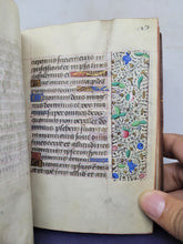 Load image into Gallery viewer, ***RESERVED*** Book of Hours, use of Paris, Circa 1480-1490. Illuminated Manuscript on Parchment from France. Master of the Cluny Romuleon. 1 Large Miniature, 8 Smaller Miniatures, 2 Historiated Initials. Beautiful Illuminated Decorative Borders