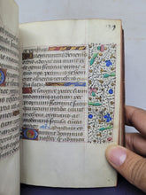 Load image into Gallery viewer, ***RESERVED*** Book of Hours, use of Paris, Circa 1480-1490. Illuminated Manuscript on Parchment from France. Master of the Cluny Romuleon. 1 Large Miniature, 8 Smaller Miniatures, 2 Historiated Initials. Beautiful Illuminated Decorative Borders