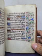 Load image into Gallery viewer, ***RESERVED*** Book of Hours, use of Paris, Circa 1480-1490. Illuminated Manuscript on Parchment from France. Master of the Cluny Romuleon. 1 Large Miniature, 8 Smaller Miniatures, 2 Historiated Initials. Beautiful Illuminated Decorative Borders