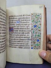 Load image into Gallery viewer, ***RESERVED*** Book of Hours, use of Paris, Circa 1480-1490. Illuminated Manuscript on Parchment from France. Master of the Cluny Romuleon. 1 Large Miniature, 8 Smaller Miniatures, 2 Historiated Initials. Beautiful Illuminated Decorative Borders