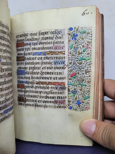 ***RESERVED*** Book of Hours, use of Paris, Circa 1480-1490. Illuminated Manuscript on Parchment from France. Master of the Cluny Romuleon. 1 Large Miniature, 8 Smaller Miniatures, 2 Historiated Initials. Beautiful Illuminated Decorative Borders