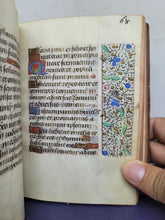 Load image into Gallery viewer, ***RESERVED*** Book of Hours, use of Paris, Circa 1480-1490. Illuminated Manuscript on Parchment from France. Master of the Cluny Romuleon. 1 Large Miniature, 8 Smaller Miniatures, 2 Historiated Initials. Beautiful Illuminated Decorative Borders