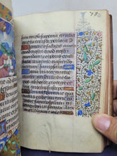 Load image into Gallery viewer, ***RESERVED*** Book of Hours, use of Paris, Circa 1480-1490. Illuminated Manuscript on Parchment from France. Master of the Cluny Romuleon. 1 Large Miniature, 8 Smaller Miniatures, 2 Historiated Initials. Beautiful Illuminated Decorative Borders