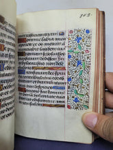 Load image into Gallery viewer, ***RESERVED*** Book of Hours, use of Paris, Circa 1480-1490. Illuminated Manuscript on Parchment from France. Master of the Cluny Romuleon. 1 Large Miniature, 8 Smaller Miniatures, 2 Historiated Initials. Beautiful Illuminated Decorative Borders