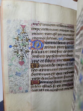 Load image into Gallery viewer, ***RESERVED*** Book of Hours, use of Paris, Circa 1480-1490. Illuminated Manuscript on Parchment from France. Master of the Cluny Romuleon. 1 Large Miniature, 8 Smaller Miniatures, 2 Historiated Initials. Beautiful Illuminated Decorative Borders