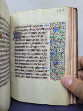 Load image into Gallery viewer, ***RESERVED*** Book of Hours, use of Paris, Circa 1480-1490. Illuminated Manuscript on Parchment from France. Master of the Cluny Romuleon. 1 Large Miniature, 8 Smaller Miniatures, 2 Historiated Initials. Beautiful Illuminated Decorative Borders