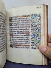 Load image into Gallery viewer, ***RESERVED*** Book of Hours, use of Paris, Circa 1480-1490. Illuminated Manuscript on Parchment from France. Master of the Cluny Romuleon. 1 Large Miniature, 8 Smaller Miniatures, 2 Historiated Initials. Beautiful Illuminated Decorative Borders