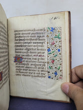 Load image into Gallery viewer, ***RESERVED*** Book of Hours, use of Paris, Circa 1480-1490. Illuminated Manuscript on Parchment from France. Master of the Cluny Romuleon. 1 Large Miniature, 8 Smaller Miniatures, 2 Historiated Initials. Beautiful Illuminated Decorative Borders