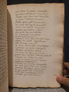 An Original Verse Paraphrase of the Psalms of David, into French Odes, 1725. Psalms 1-75, and Various Canticles. Handwritten Manuscript on Paper. A French Manuscript of a Work Rarely Seen on the Market in Handwritten Form