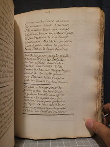 An Original Verse Paraphrase of the Psalms of David, into French Odes, 1725. Psalms 1-75, and Various Canticles. Handwritten Manuscript on Paper. A French Manuscript of a Work Rarely Seen on the Market in Handwritten Form