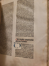 Load image into Gallery viewer, Sermones de Tempore et de Sanctis cum Quadragesimali, 1479. Beautifully Rubricated With Extravagant Initials, and Sparsely Annotated